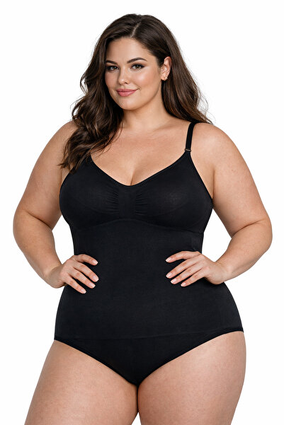 FANLEY Women's Plus Size Corset Bodysuit – Wide Fit, Highly Stretchable, Firm...