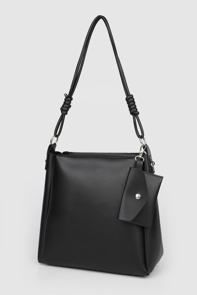 Septemmart حقيبة كتف نسائية من الجلد من شيرا موديل مع محفظة للعملات المعدنية