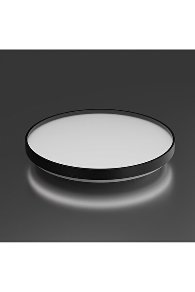 LED-POL Plafoniera LED 36W ORO NUBE, 3850 lm, lumina neutra 4000K, Ø385 mm, negru mat, design modern