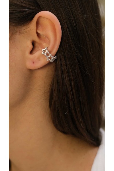Jerie Star Figure Zircon Stone Earcuff Cartilage Earring