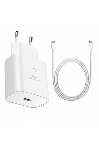 NO BRAND Fast Charge 25W Charger, Super Fast, USB-C, White