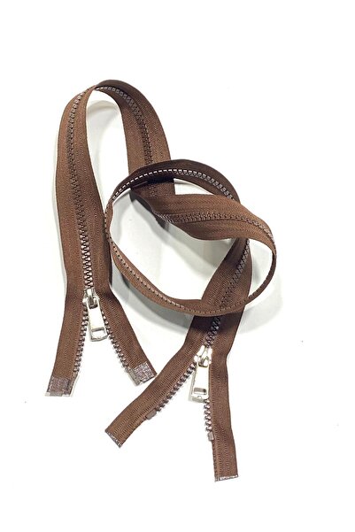 karantuhafiye Coat Zipper Double-Way 90 cm Light Brown 1123