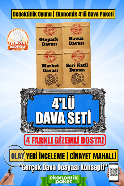 GameBulance Dedektif Oyunu Cinayet Çözme | 4 Farklı Gizemli Dava Kutu Oyunu E...