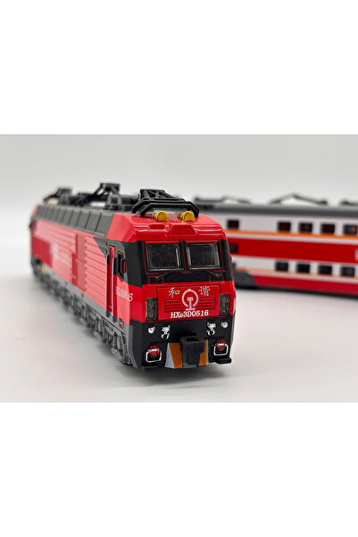 OEM 2 locomotive electrice cu vagon metalic – lungime totală 70 cm, sunete și...