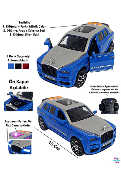 Brother Toys Model Car with Sound and Light, Can Turn on the Headlights, Can ...