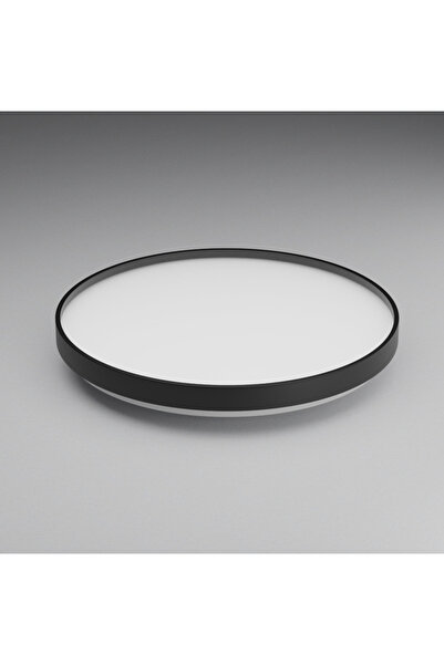 LED-POL Plafoniera LED 36W ORO NUBE, 3850 lm, lumina neutra 4000K, Ø385 mm, negru mat, design modern