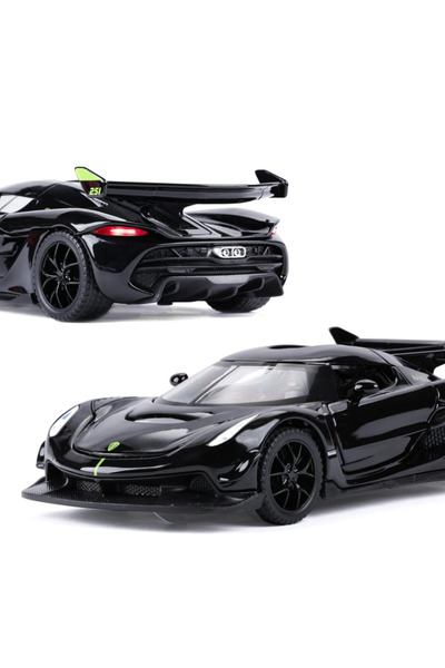 OEM Koenigsegg Jesko Diecast Car 1:32, Pullback, Lights and Sounds, Opening D...