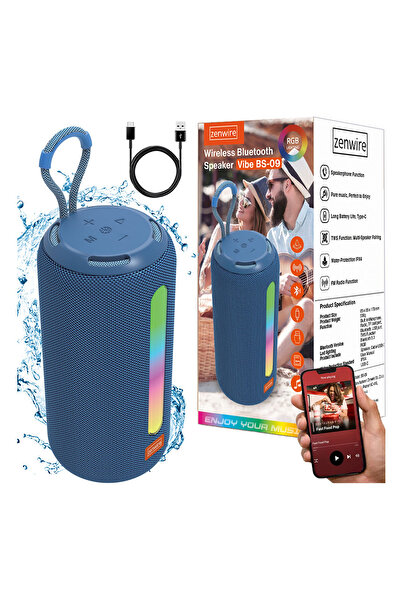 OEM Portable Bluetooth Speaker with RGB Light, Premium Sound, 17 cm, Playtime...