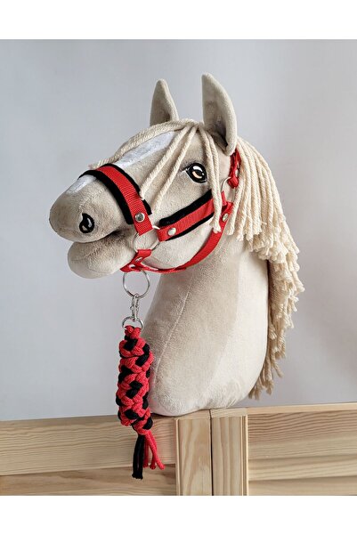 Other Set Hobby Horse: Căpăstru A3 cu blană neagră + lesă din frânghie - negr...
