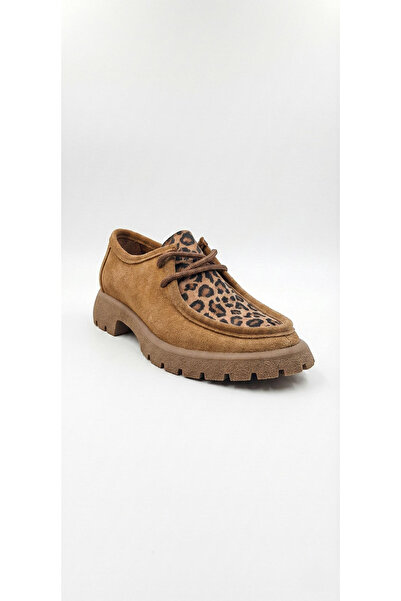 Ustalar Ayakkabı Çanta حذاء تابا ليوبارد نوبوك للنساء من الجلد الأصلي 628.4247