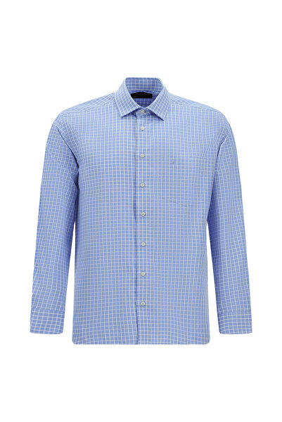 Abdullah Kiğılı Long Sleeve Classic Plaid Cotton Shirt