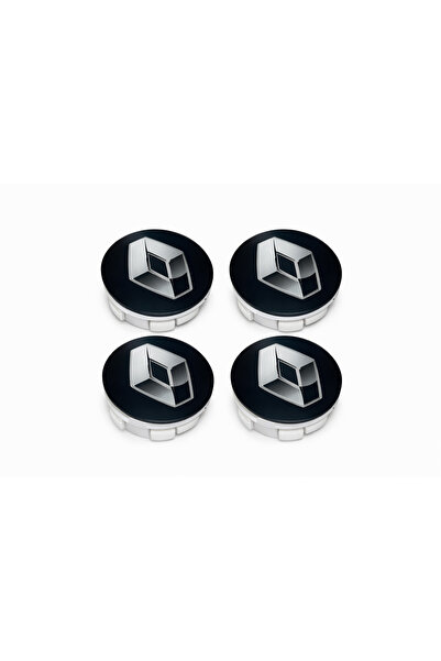 Renault Genel Renault Sabit Duran Jant Göbek Kapağı – 4’lü Set | Siyah Zemin ...