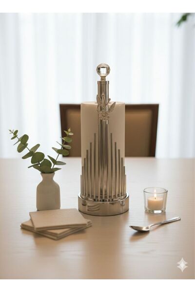 ORUÇ BEY Premium Metal Design Paper Towel Holder - Stylish Tableware Accessor...