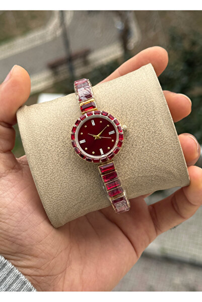 Tulpar Special Design Elegant Women's Wristwatch with Stones