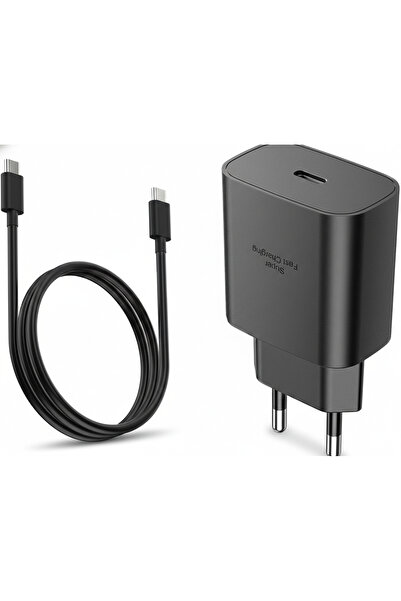 OEM Incarcator Fast Charge 25W, USB-C, Compatibil CU Samsung, iPhone,black