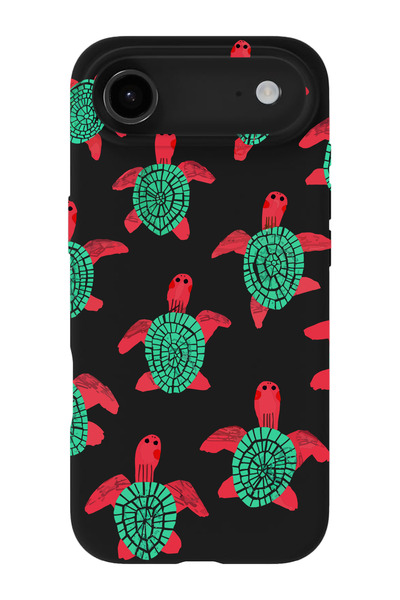 shoptocase iPhone 17Air Compatible Sea Turtle Patterned Suede Inside Launch P...