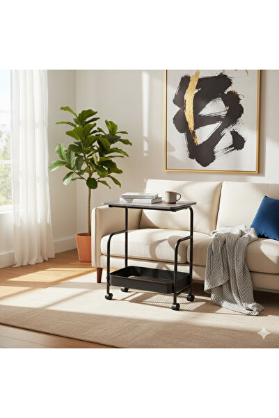 Generic Luxury Classic Service Trolley – Ornate Frame with Smooth Rolling Wheels