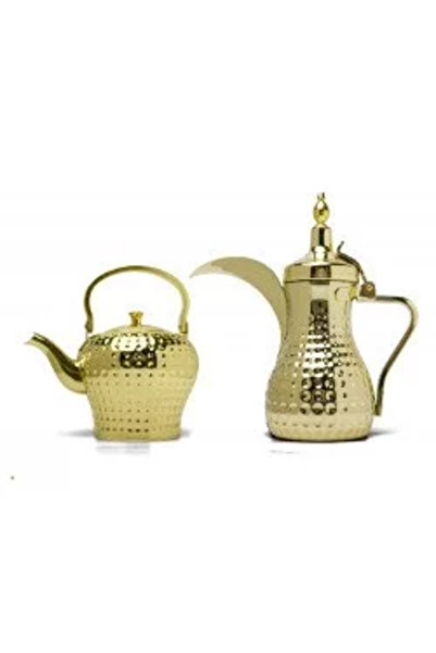 BASURRAH Luxury gold-plated coffee pot and teapot set, 0.7 - 1.2 liter size