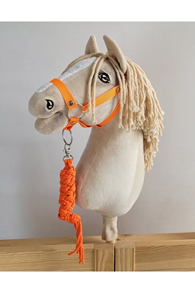 Other Set Hobby Horse: Căpăstru A3 + Lesă de frânghie - Portocaliu neon