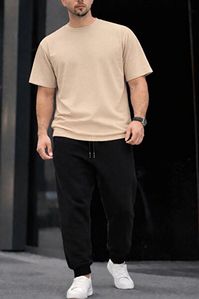 zeag طقم تي شيرت رياضي بدون طباعة للجنسين