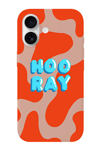 shoptocase حافظة هاتف آيفون 17 هوراي من الجلد السويدي المزخرف من الداخل