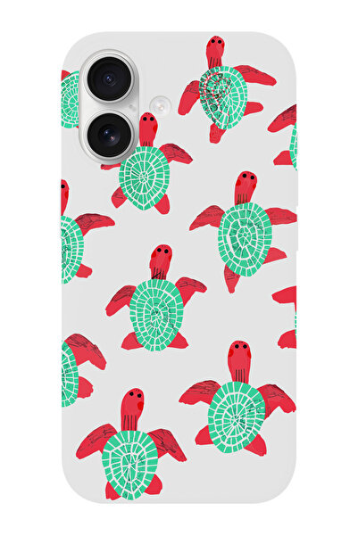 shoptocase حافظة هاتف آيفون 17 بنمط سلحفاة البحر من الداخل مصنوعة من الجلد ال...