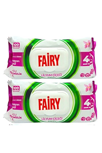 Fairy Set 2 X Servetele umede Cleaning Lilyum, Universale cu otet si bicarbon...