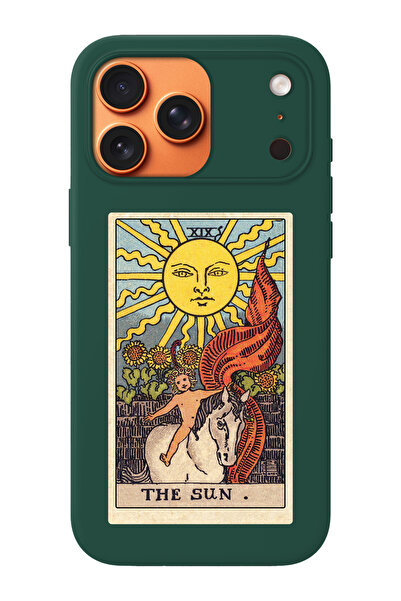shoptocase The Sun Tarot Patterned Suede Inside Launch Phone Case Compatible ...
