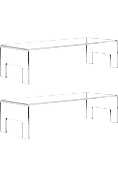 Generic 2-Piece Display Stand Set Clear/Silver/Black