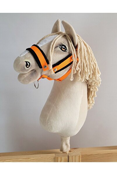 Other Căpăstru reglabil pentru cal Hobby Horse A3, portocaliu neon, cu blană ...