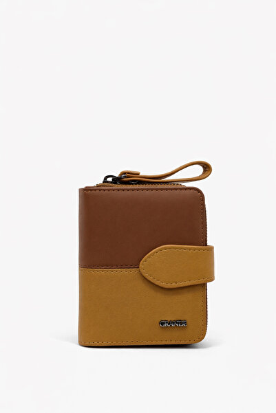 Grande Genuine Leather Women's Wallet Camel 2831