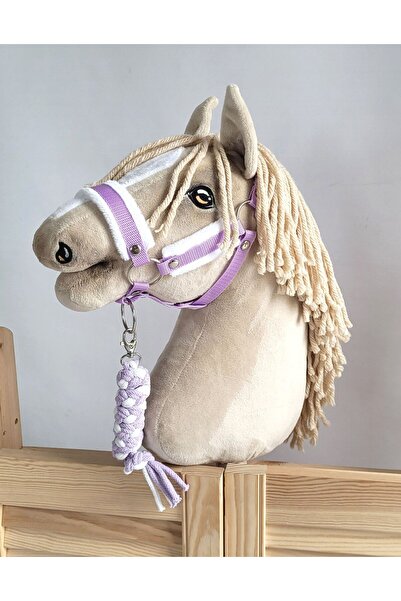 Other Set Hobby Horse: Căpăstru A3 cu blană albă + lesă din frânghie - alb și...