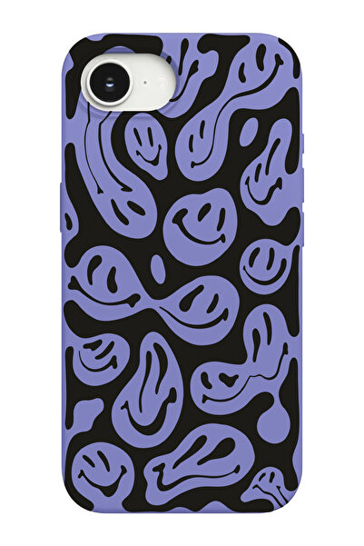 shoptocase غطاء هاتف متوافق مع آيفون 16E بنمط الوجوه المبتسمة من الداخل مصنوع...