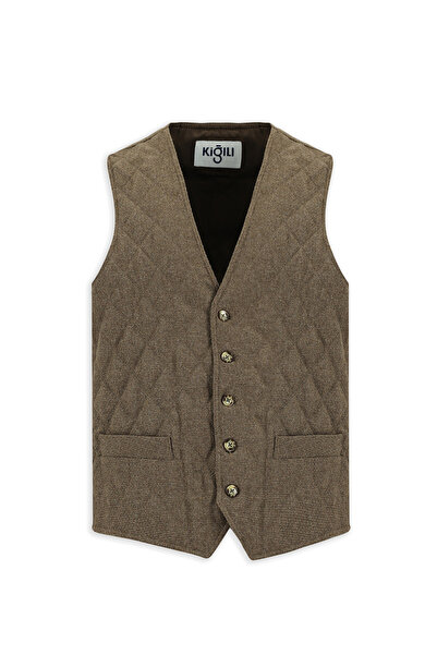 Kiğılı Slim Fit Patterned Woolen Vest