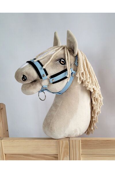 Other Adjustable horse halter Hobby Horse A3 blue with black fur