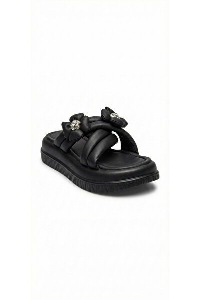 Ustalar Ayakkabı Çanta Black Women's Daily Slippers 657.0092