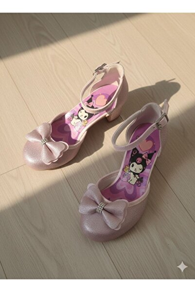 SGF KIDS Pantofi de seară cu toc, cu imprimeu cromat roz