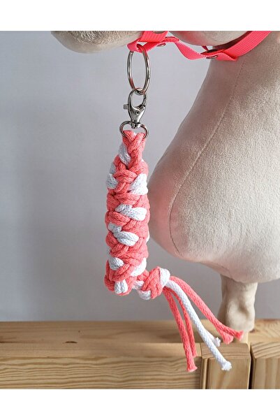 Other Hobby Horse Rope Lead - Neon Pink/White