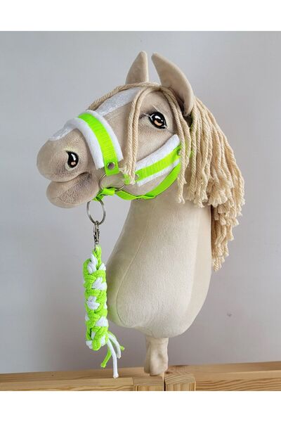 Other Set Hobby Horse: Căpăstru A3 cu Blană Albă + Lesă din Frânghie - Verde ...