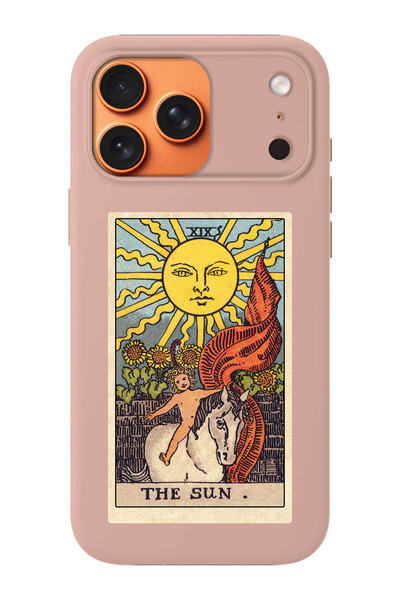 shoptocase حافظة هاتف آيفون 17 برو ماكس متوافقة مع تصميم The Sun Tarot من جلد...