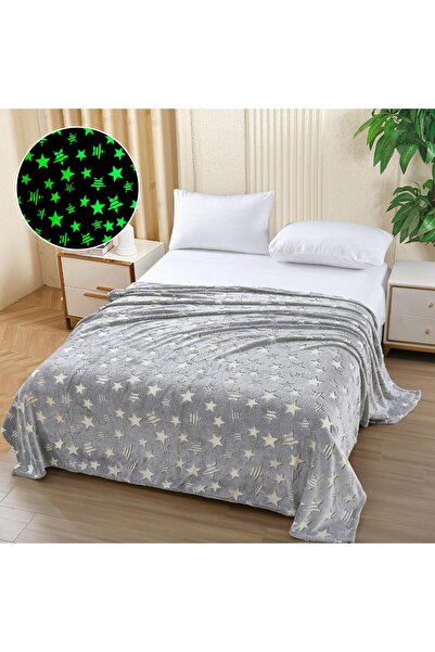 trendyhome Fluffy Glow-in-the-Dark Blanket – 200x220 cm