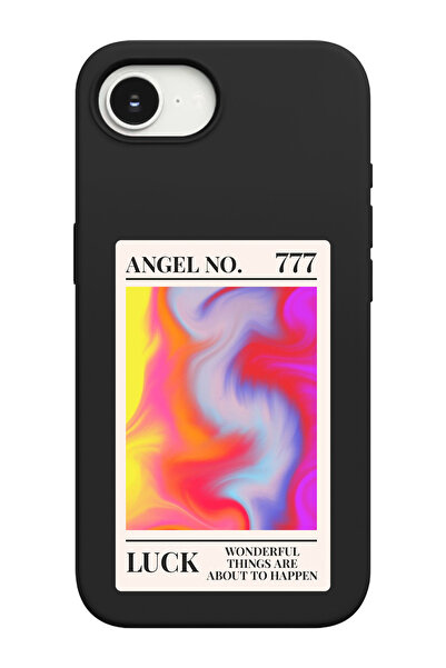 shoptocase iPhone 16E Uyumlu Manifest Luck Desenli İçi Süet Lansman Telefon K...