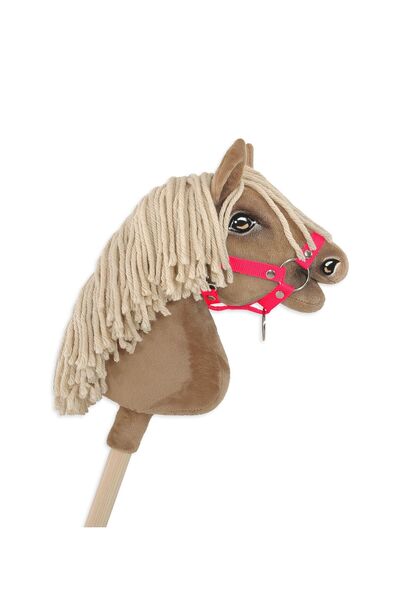 Other Hobby Horse A4 small fastened horse halter - neon pink