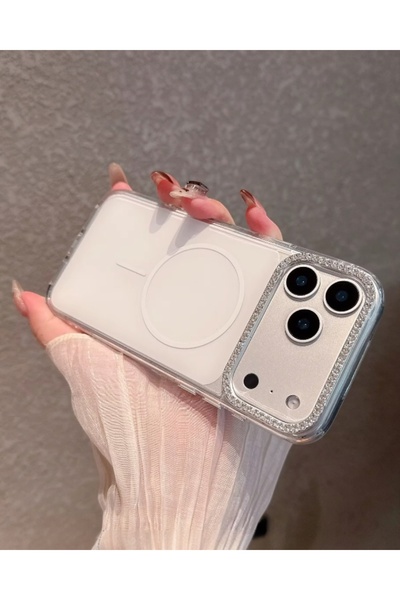 KILIF HOUSE حافظة متوافقة مع آيفون 16 برو، مزودة بكاميرا مزينة بالأحجار حولها...