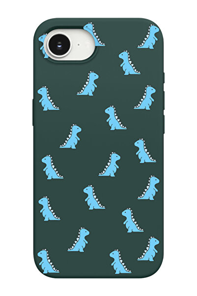 shoptocase غطاء هاتف متوافق مع آيفون 16E بنمط التنين الصغير، مصنوع من الجلد ا...