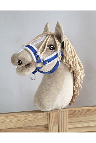 Other Adjustable horse halter Hobby Horse A3 blue with white fur