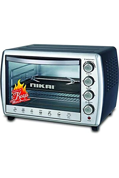 Generic فرن مطبخ نيكاي سعة 65 لترًا بقوة 2200 واط مع مُحدد حرارة بأربع مراحل ...