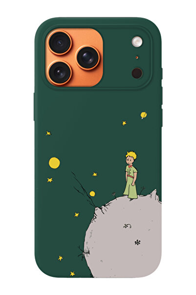shoptocase iPhone 17 Pro Compatible Little Prince-2 Patterned Suede Inside La...