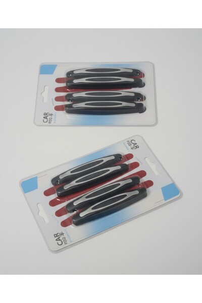 OEM Krom Detaylı Lüks Araç Kapı Eşiği Ve Kenar Koruma Seti (4'lü Paket)