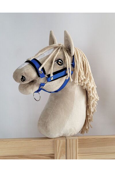 Other Adjustable horse halter Hobby Horse A3 blue with black fur